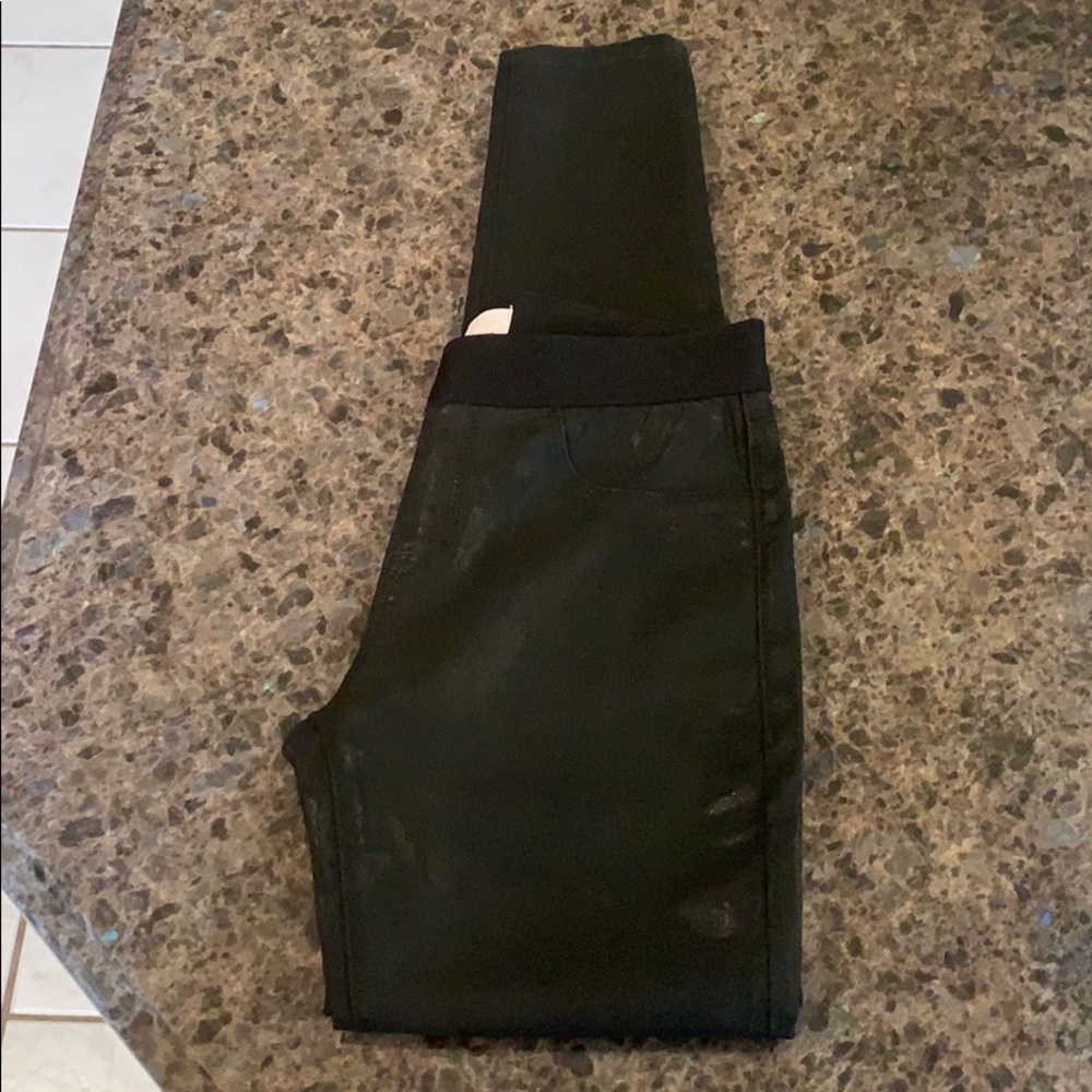 1. State Black Coated Pull on Legging Jean XS HOT